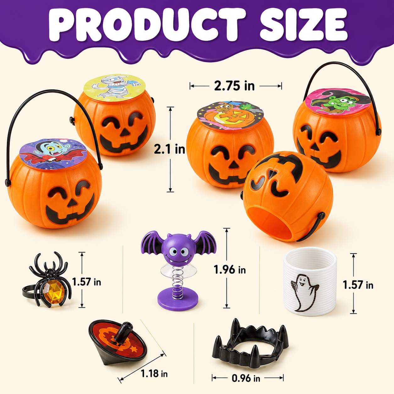 BooBuckets™ Prefilled Mini Pumpkin Buckets