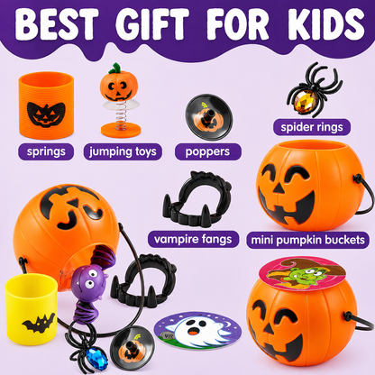 BooBuckets™ Prefilled Mini Pumpkin Buckets